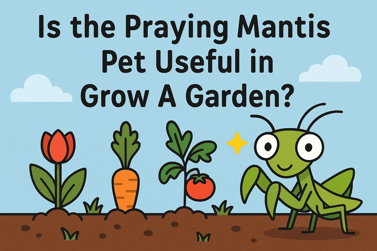 Is the Praying Mantis Pet Useful in Grow A Garden?